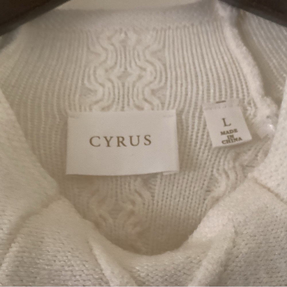 Cyrus Women's Cream V-Neck Sweater